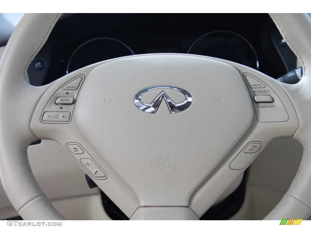 2012 Infiniti EX 35 AWD Wheat Steering Wheel Photo #76528411