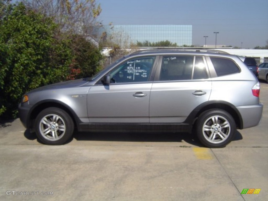 Silver Grey Metallic 2006 BMW X3 3.0i Exterior Photo #76528566