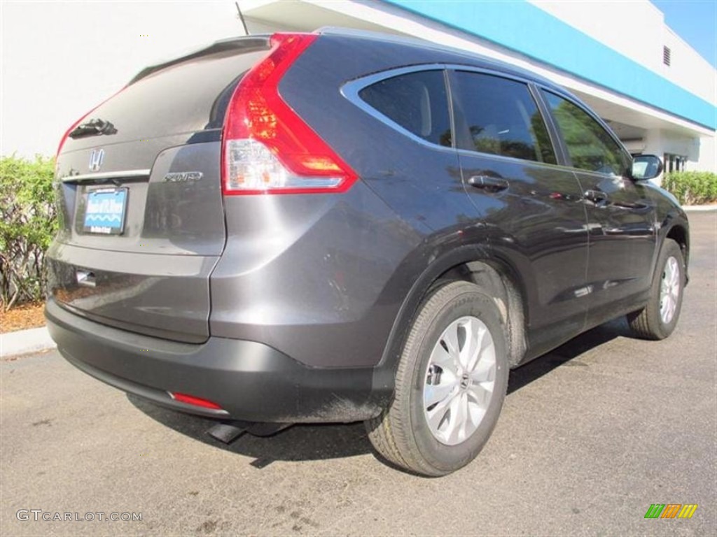 2013 CR-V EX-L AWD - Polished Metal Metallic / Gray photo #3