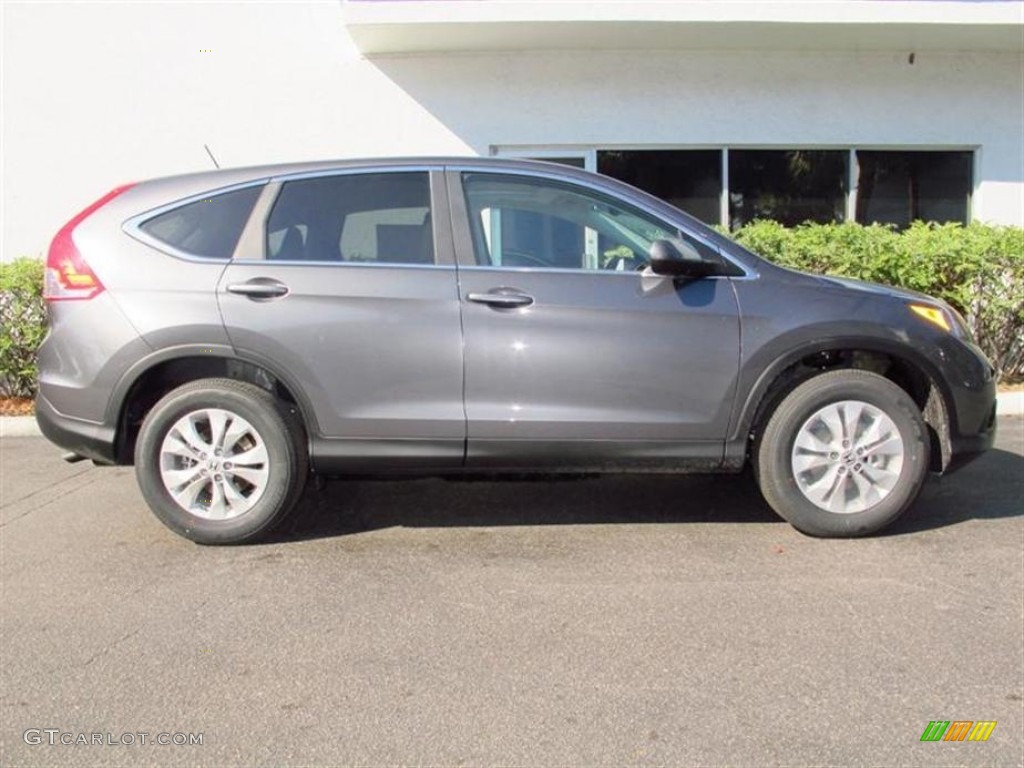 2013 CR-V EX AWD - Polished Metal Metallic / Gray photo #2