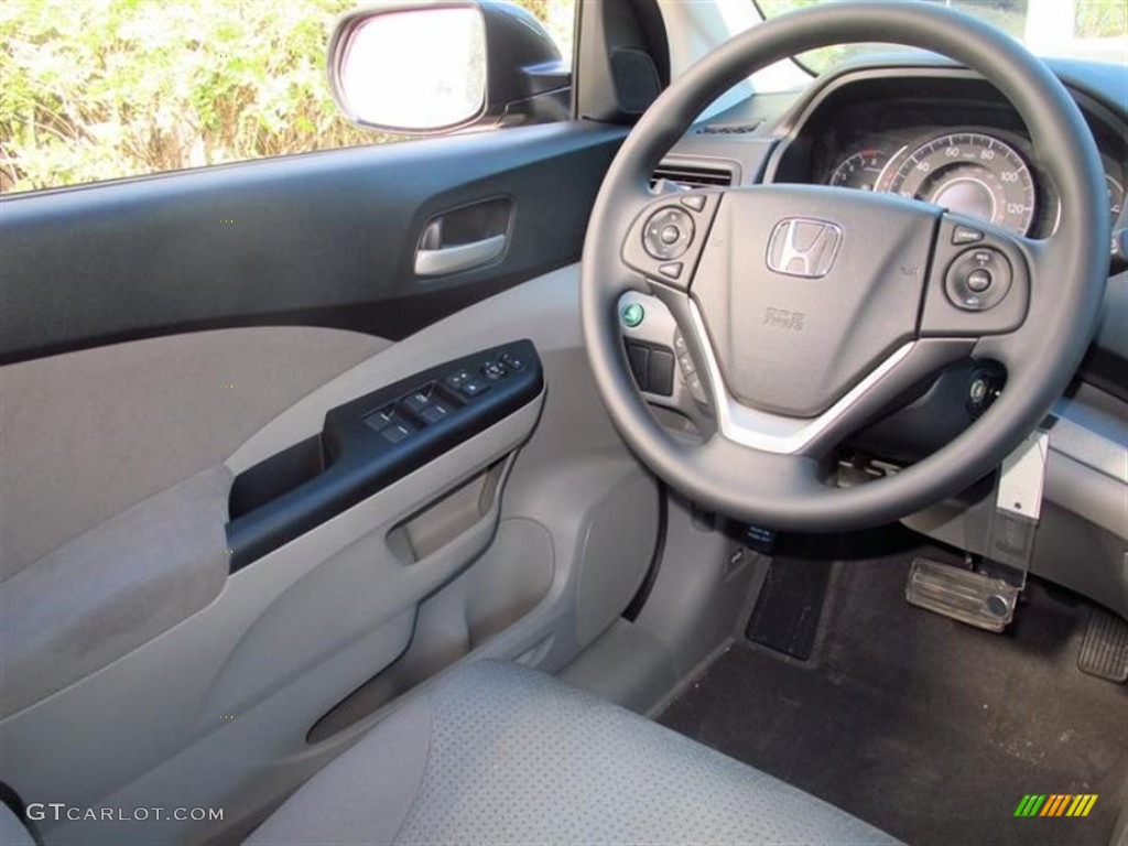 2013 CR-V EX AWD - Polished Metal Metallic / Gray photo #5