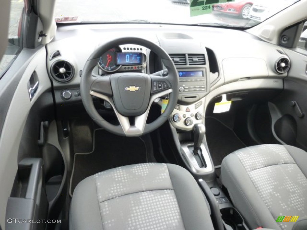 Dark Pewter/Dark Titanium Interior 2013 Chevrolet Sonic LS Sedan Photo #76530550