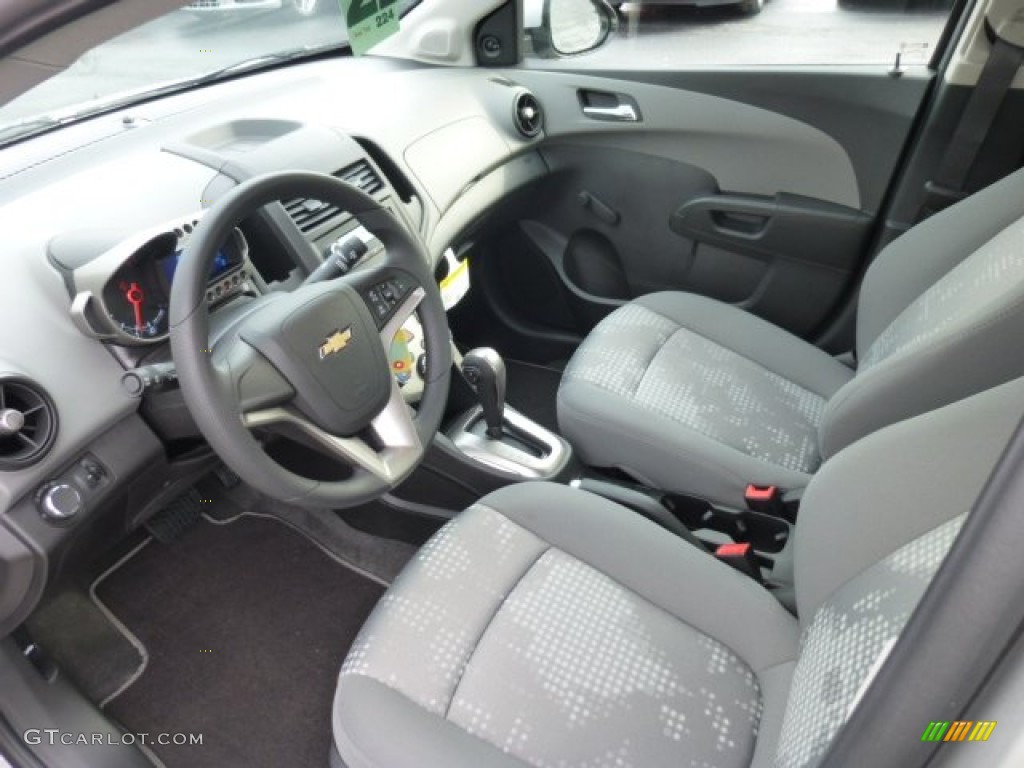 Dark Pewter/Dark Titanium Interior 2013 Chevrolet Sonic LS Sedan Photo #76530590