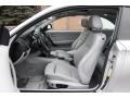 Gray Boston Leather Front Seat Photo for 2010 BMW 1 Series #76530625