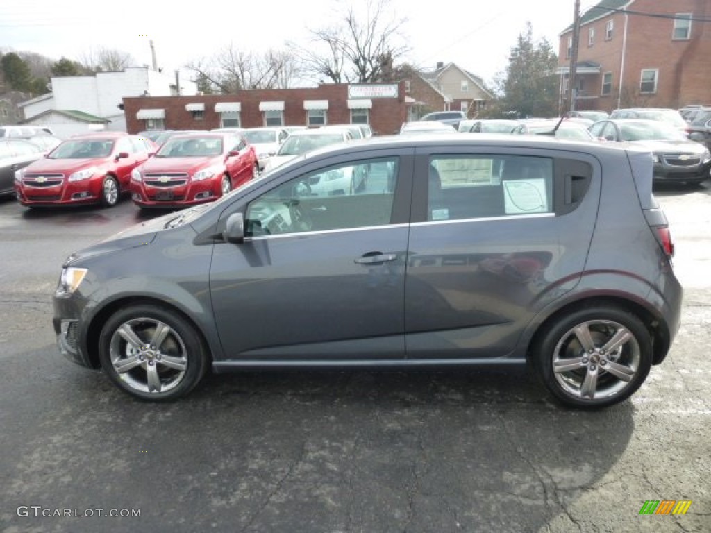 Cyber Gray Metallic 2013 Chevrolet Sonic RS Hatch Exterior Photo #76531088