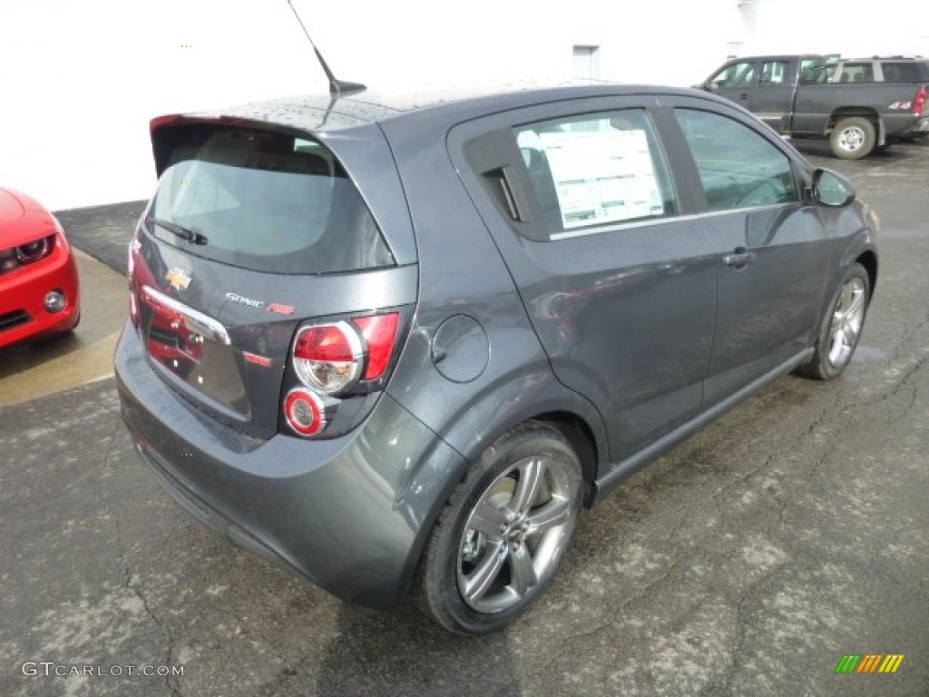 Cyber Gray Metallic 2013 Chevrolet Sonic RS Hatch Exterior Photo #76531144