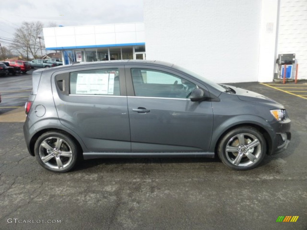 Cyber Gray Metallic 2013 Chevrolet Sonic RS Hatch Exterior Photo #76531154