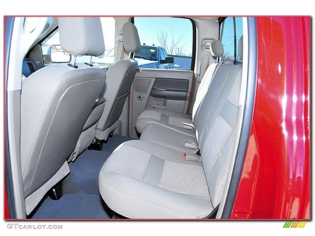 2007 Ram 3500 Lone Star Quad Cab Dually - Inferno Red Crystal Pearl / Khaki photo #24