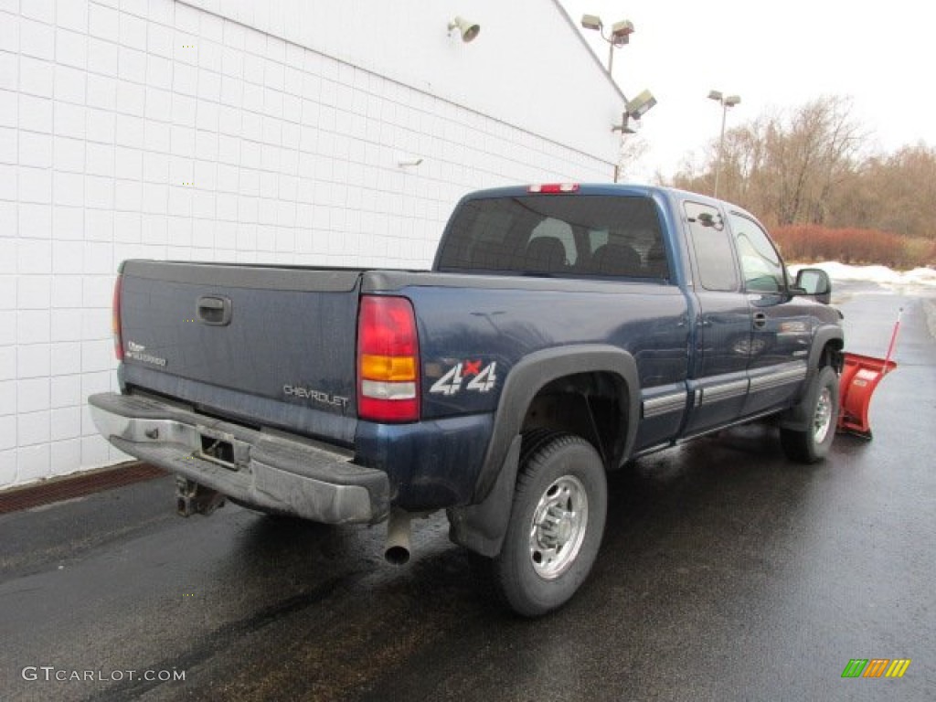 2002 Silverado 2500 LS Extended Cab 4x4 - Indigo Blue Metallic / Graphite photo #11