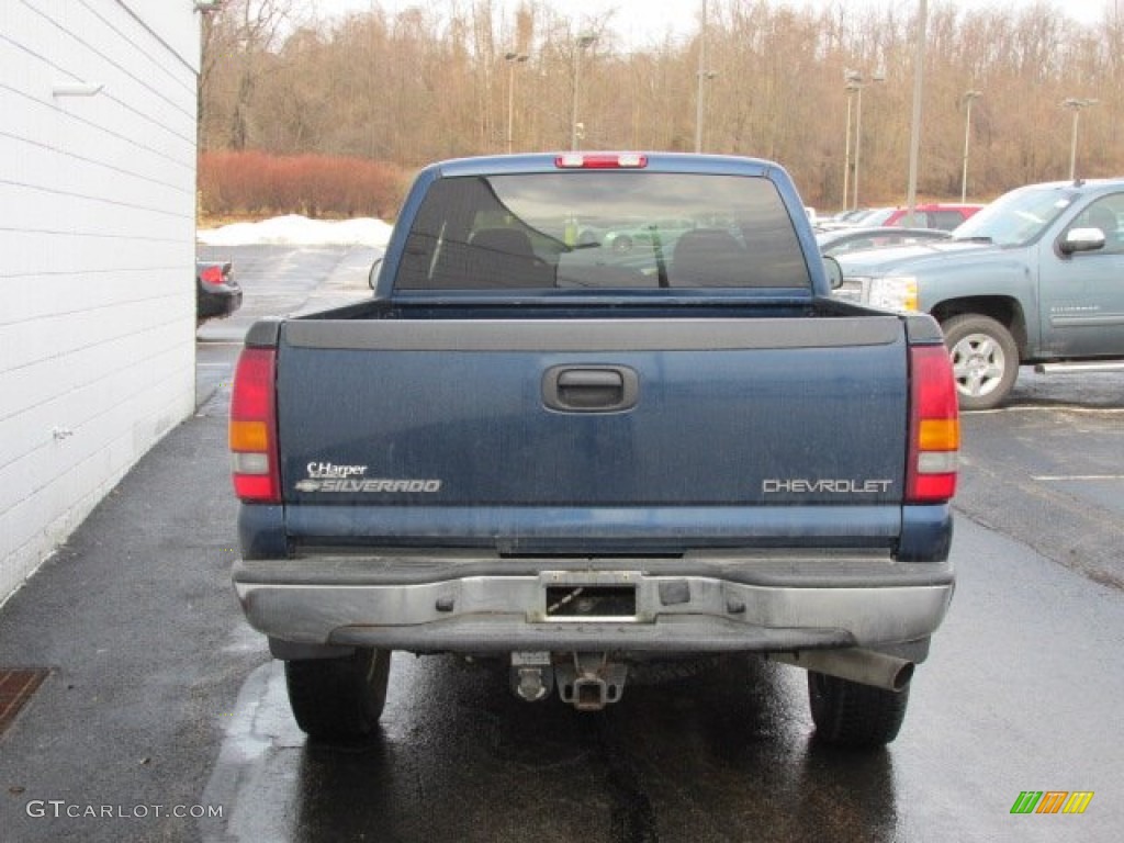2002 Silverado 2500 LS Extended Cab 4x4 - Indigo Blue Metallic / Graphite photo #12