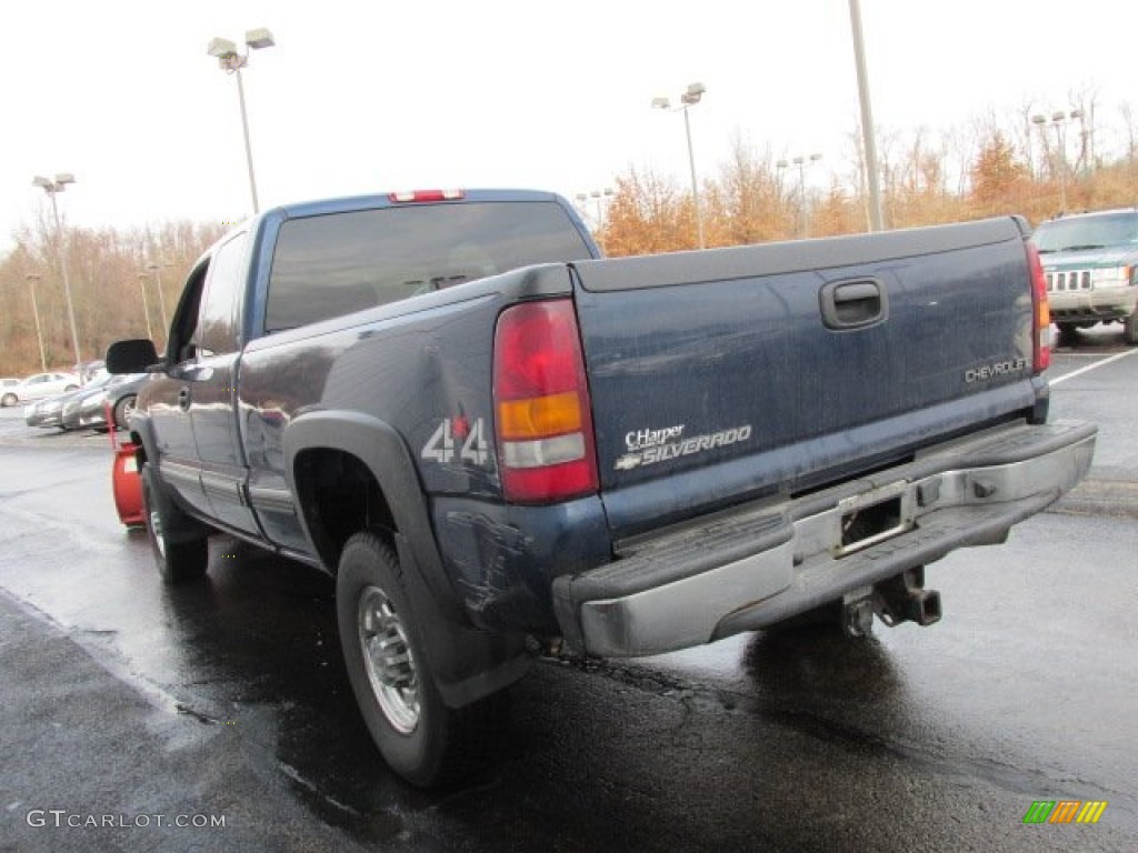 2002 Silverado 2500 LS Extended Cab 4x4 - Indigo Blue Metallic / Graphite photo #13