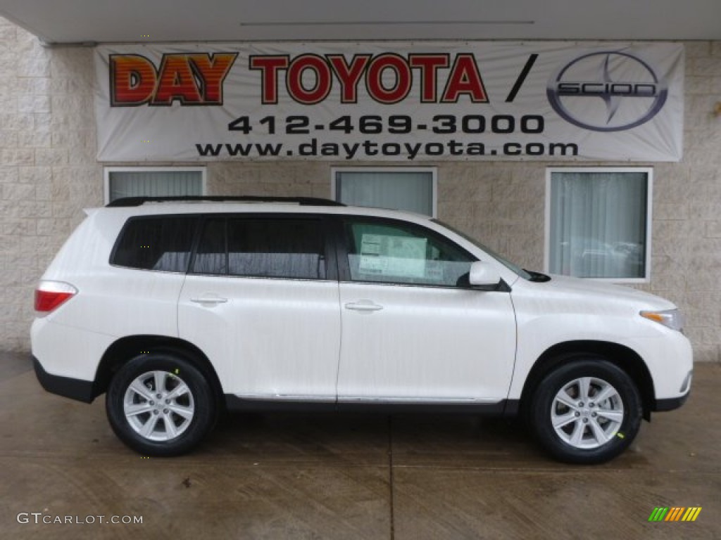 2013 Highlander SE 4WD - Blizzard White Pearl / Ash photo #1