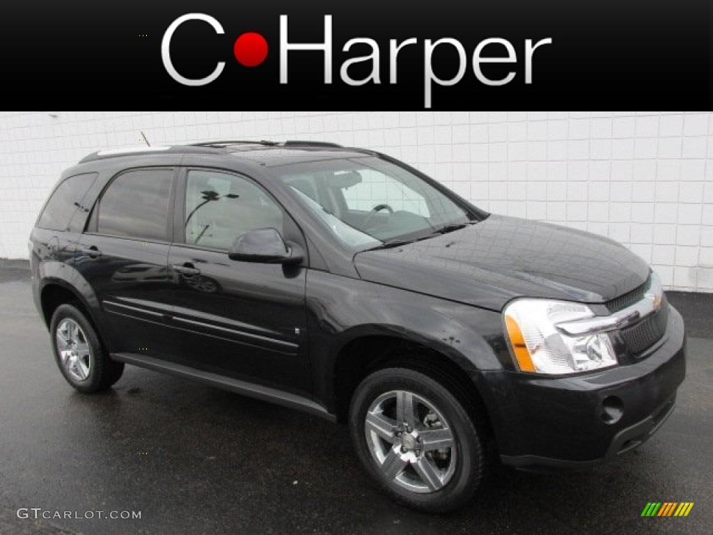 2009 Equinox LT AWD - Black Granite Metallic / Light Gray photo #1