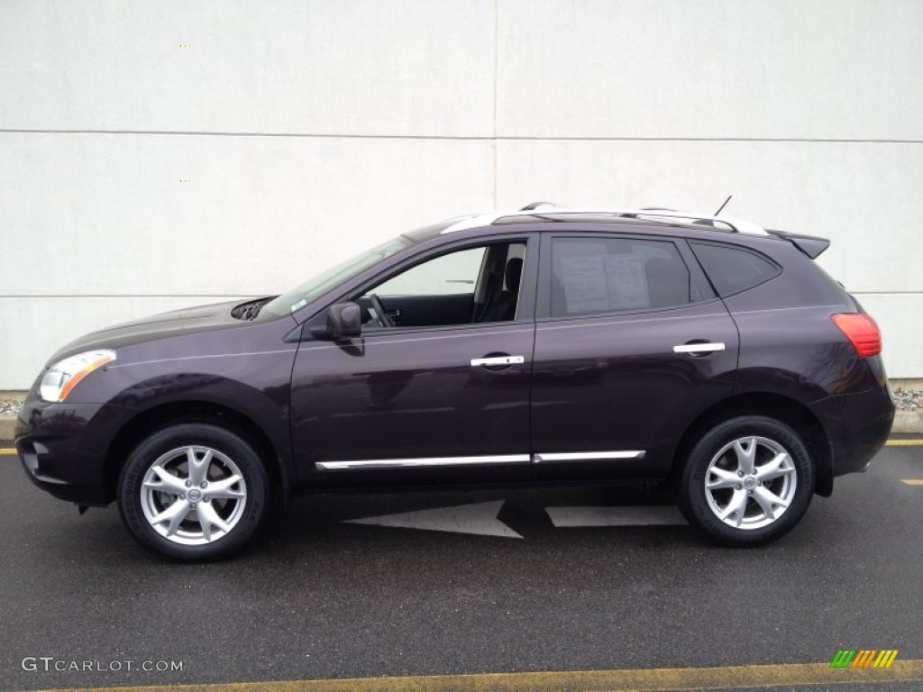 2011 Rogue SV AWD - Black Amethyst / Black photo #4