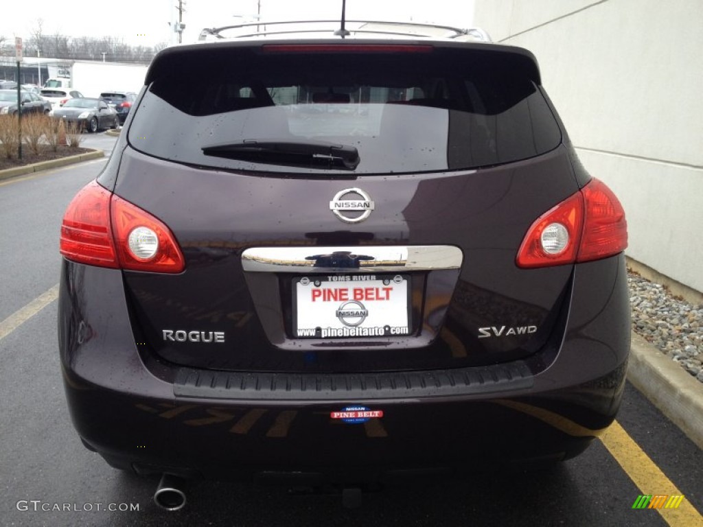 2011 Rogue SV AWD - Black Amethyst / Black photo #6