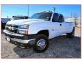 2006 Summit White Chevrolet Silverado 3500 LT Extended Cab 4x4 Dually  photo #1