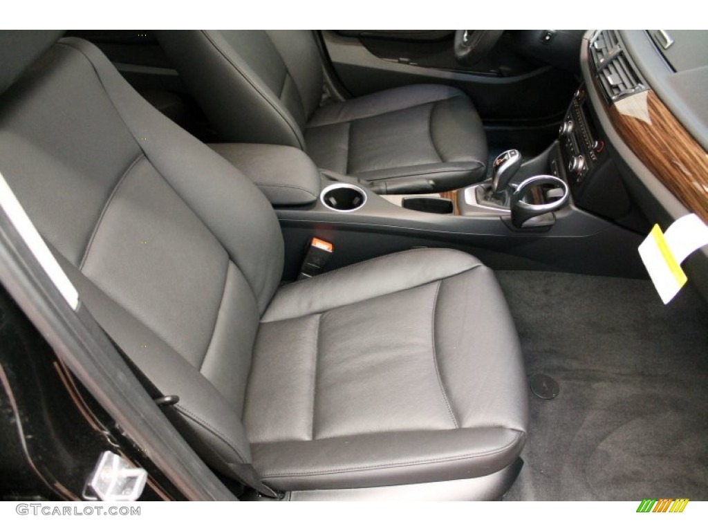 Black Interior 2013 BMW X1 xDrive 28i Photo #76536157