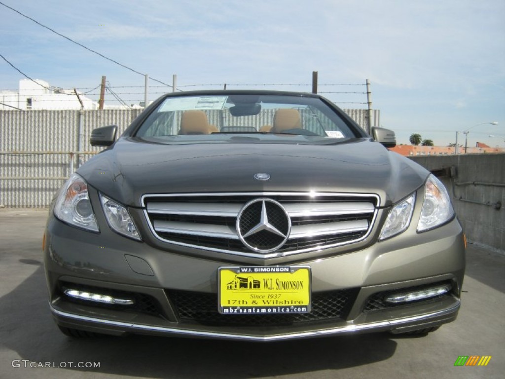 2013 E 350 Cabriolet - Olivine Grey Metallic / Natural Beige/Black photo #2