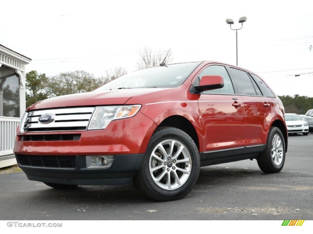Redfire Metallic 2009 Ford Edge SEL Exterior Photo #76536899