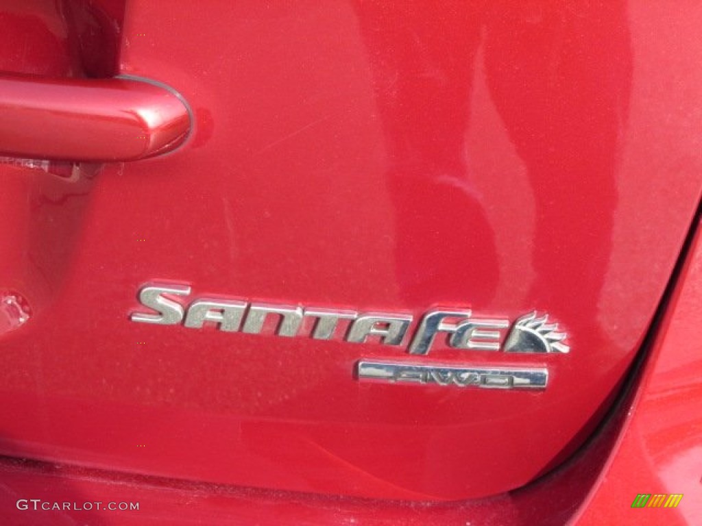 2010 Santa Fe GLS 4WD - Venetian Red / Beige photo #9