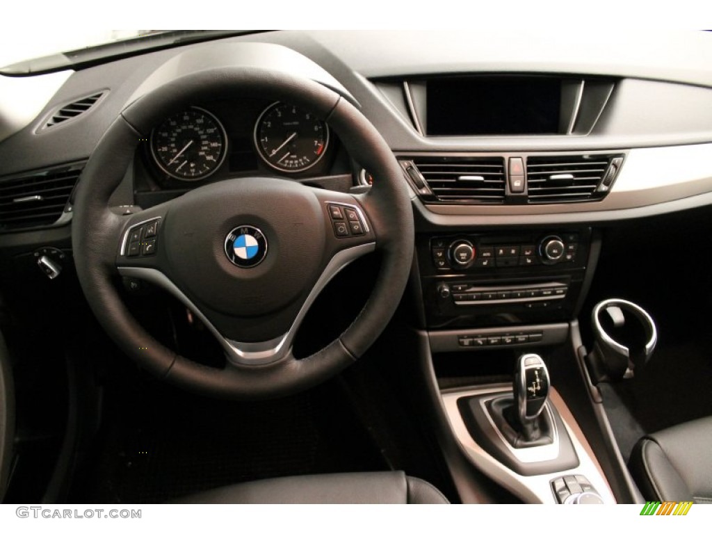 2013 BMW X1 xDrive 28i Black Dashboard Photo #76537145