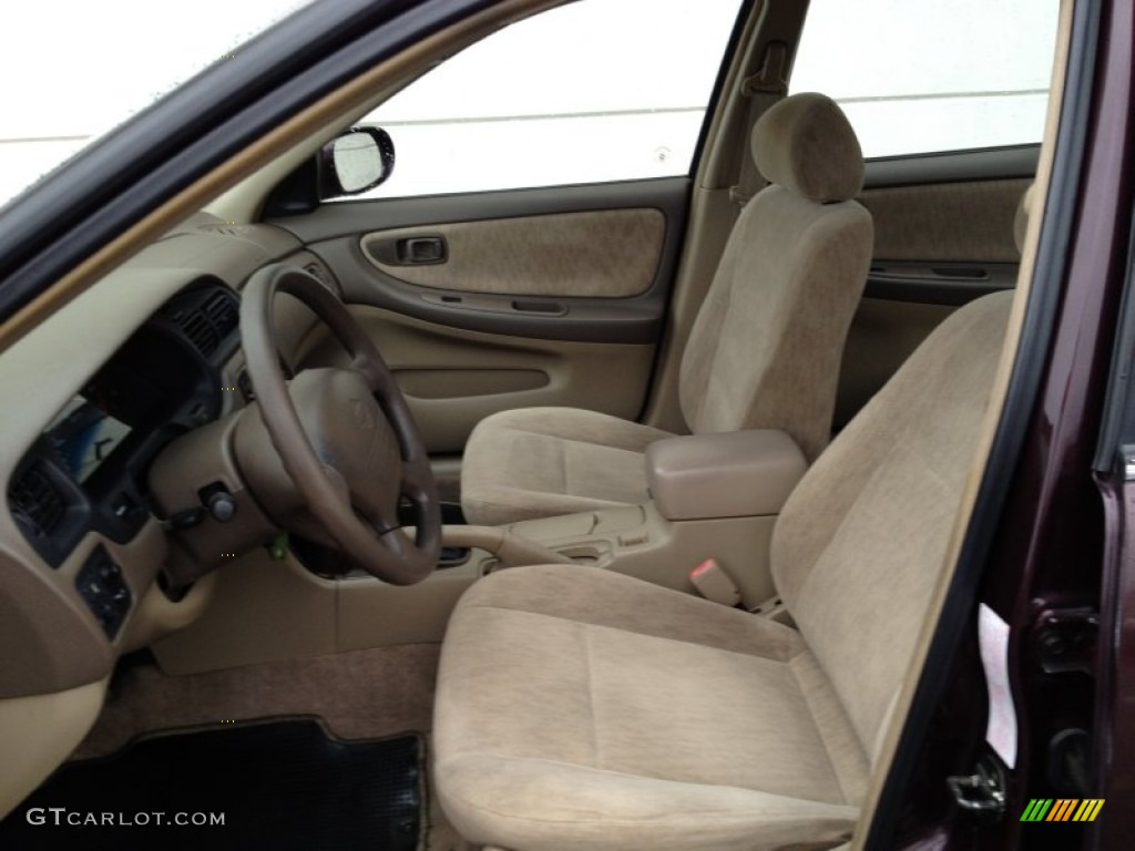 1998 Altima GXE - Black Cherry Pearl Metallic / Tan photo #10