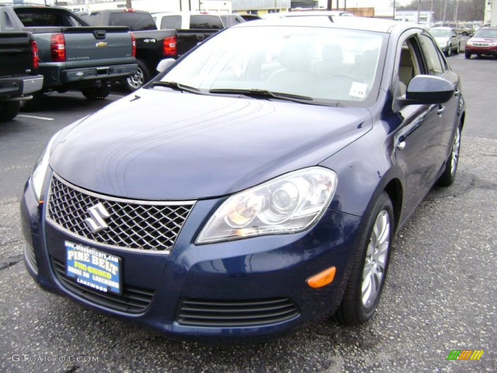 2010 Kizashi SE - Deep Sea Blue Metallic / Beige photo #1