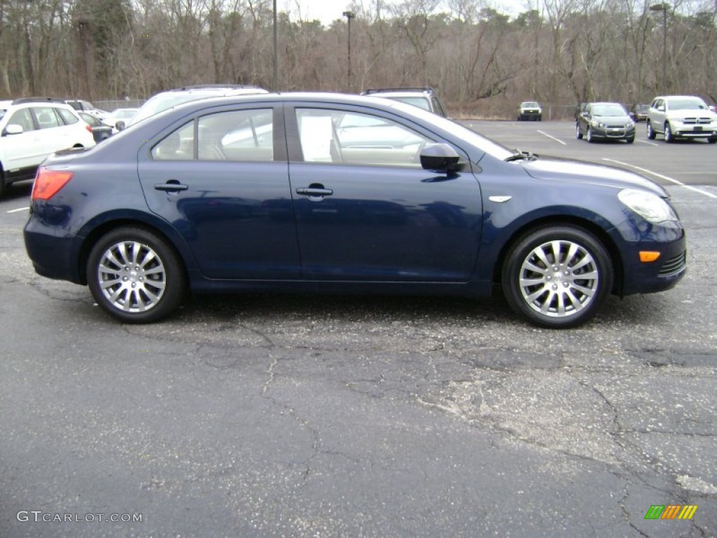 2010 Kizashi SE - Deep Sea Blue Metallic / Beige photo #4