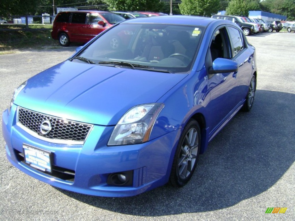 2011 Sentra SE-R Spec V - Metallic Blue / Charcoal photo #1