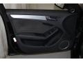 2010 Audi A4 Black S Line Interior Door Panel Photo