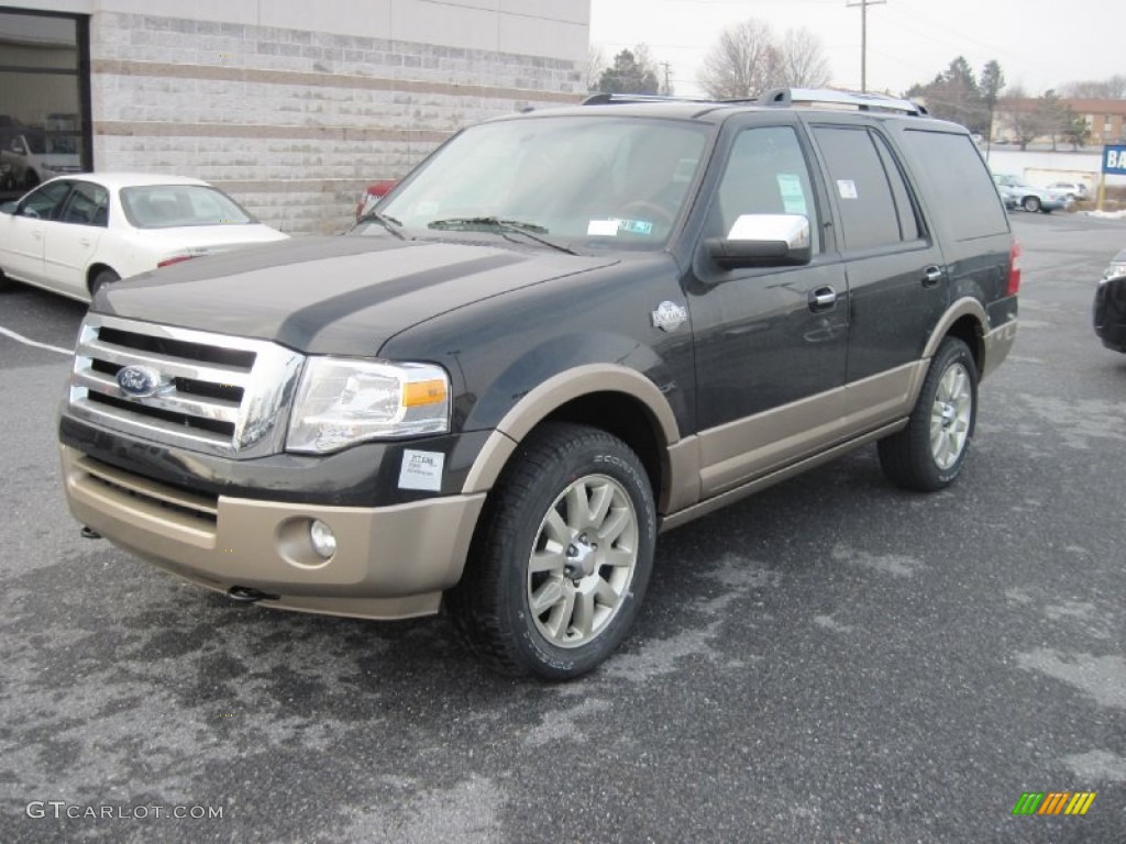 2013 Expedition King Ranch 4x4 - Tuxedo Black / King Ranch Charcoal Black/Chaparral Leather photo #2