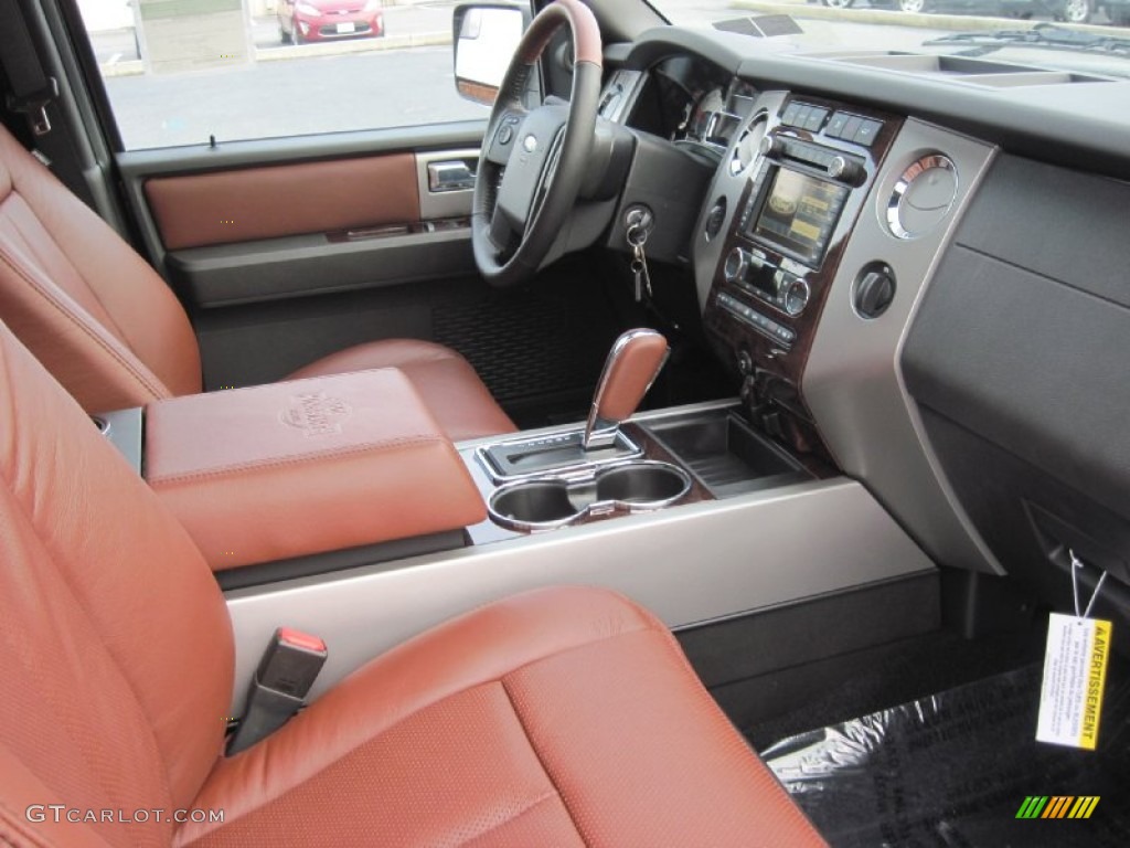 King Ranch Charcoal Black/Chaparral Leather Interior 2013 Ford Expedition King Ranch 4x4 Photo #76539744