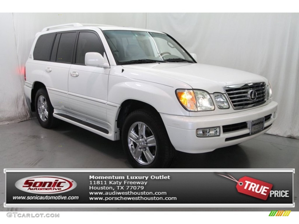 2006 LX 470 - Crystal White / Ivory photo #1