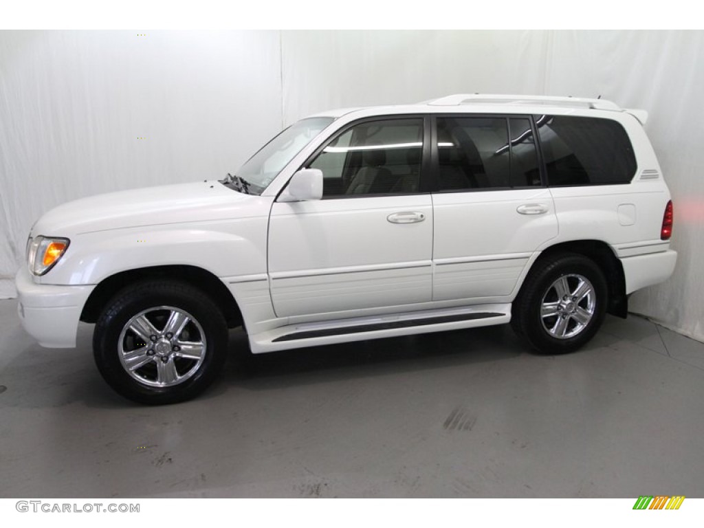 2006 LX 470 - Crystal White / Ivory photo #4