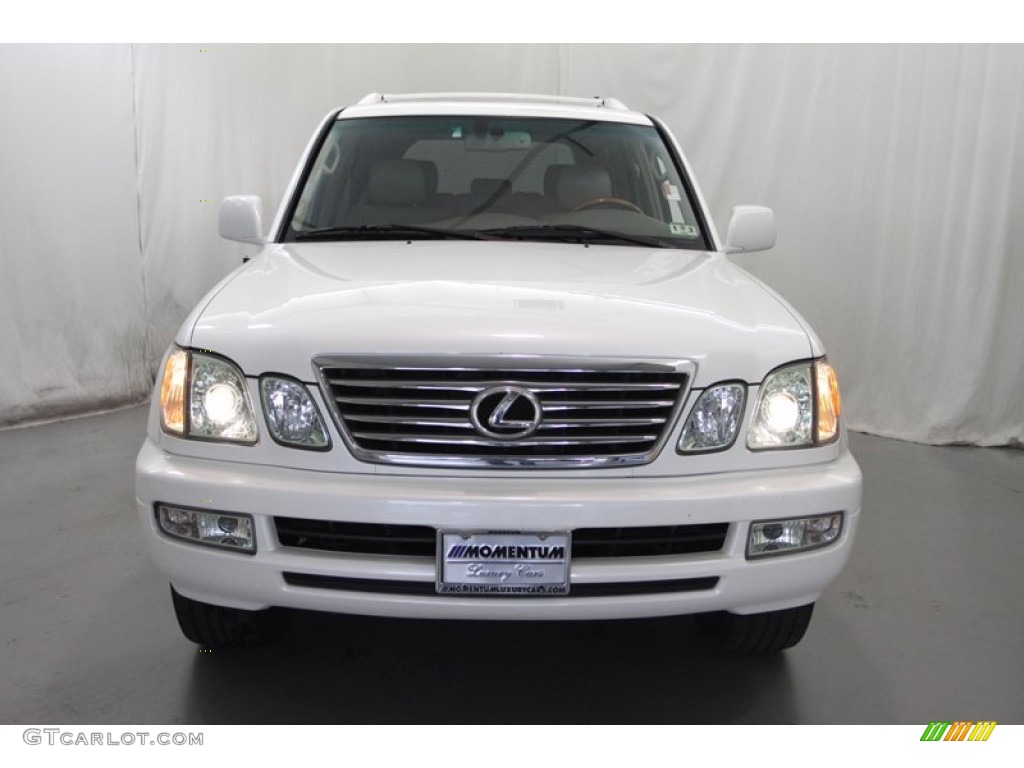 2006 LX 470 - Crystal White / Ivory photo #6