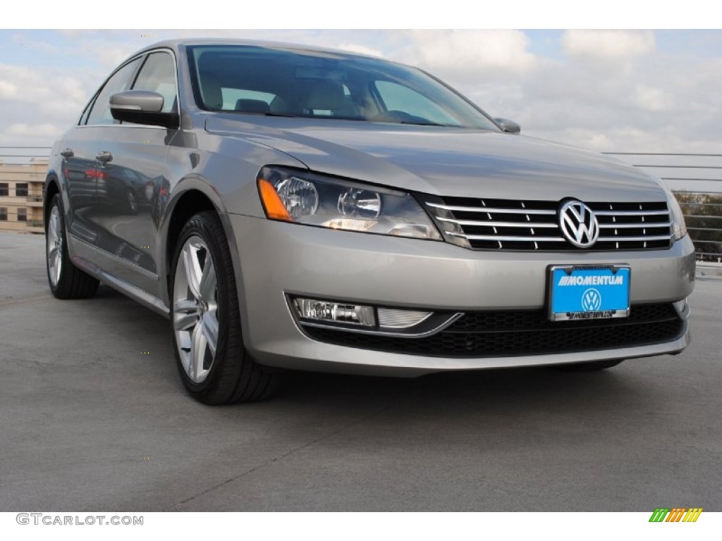 2013 Passat TDI SEL - Tungsten Silver Metallic / Cornsilk Beige photo #1