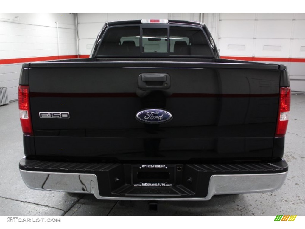 2006 F150 Lariat SuperCrew 4x4 - Black / Black photo #13