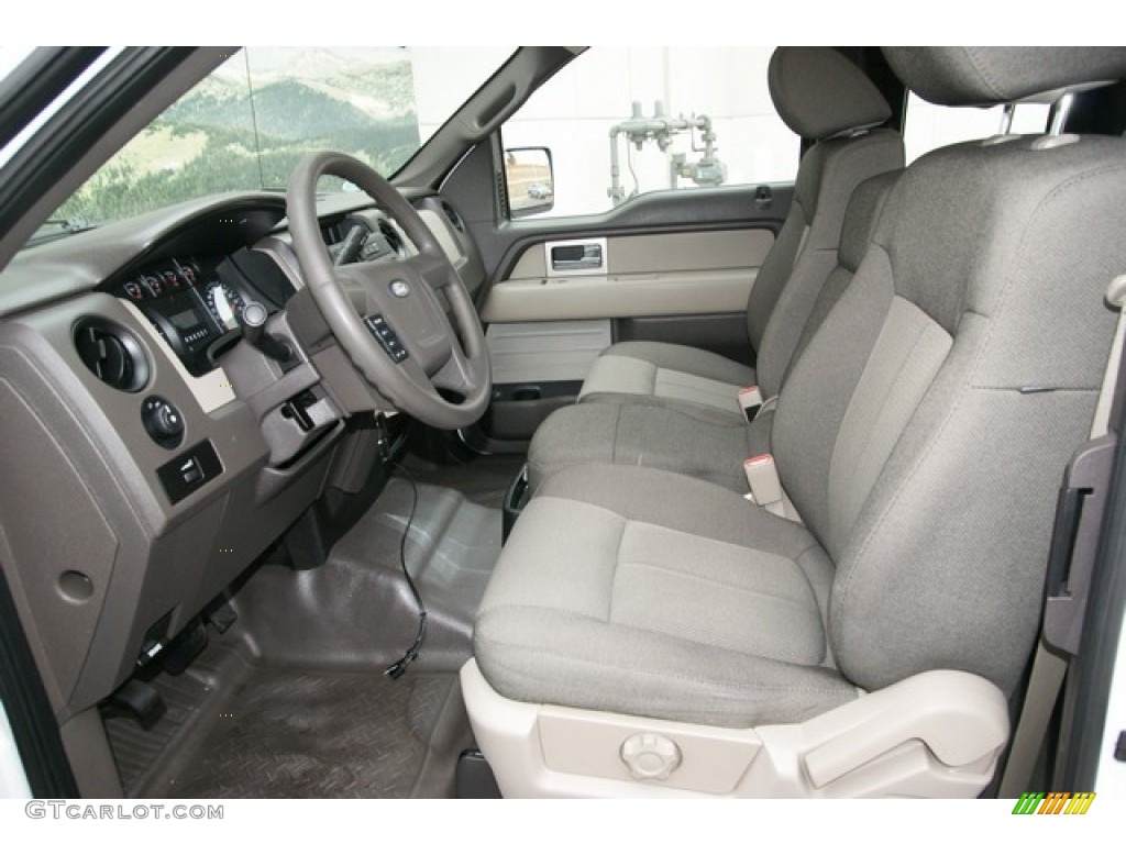 2010 F150 XL SuperCab 4x4 - Oxford White / Medium Stone photo #15