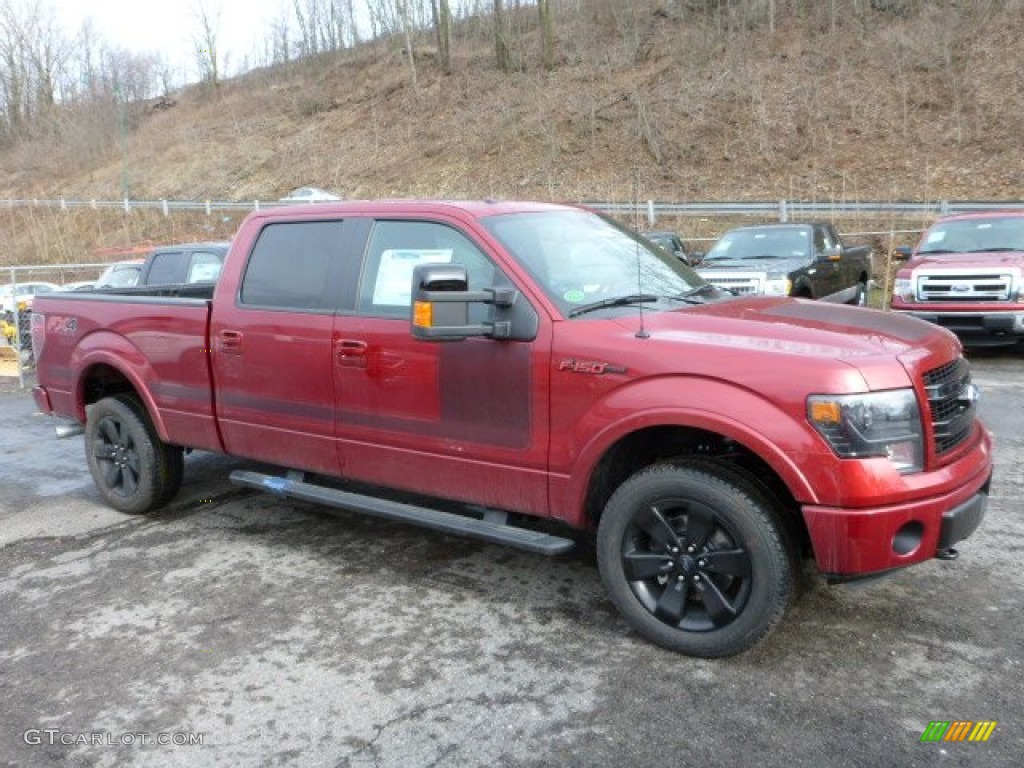 Ruby Red Metallic 2013 Ford F150 FX4 SuperCrew 4x4 Exterior Photo #76542083