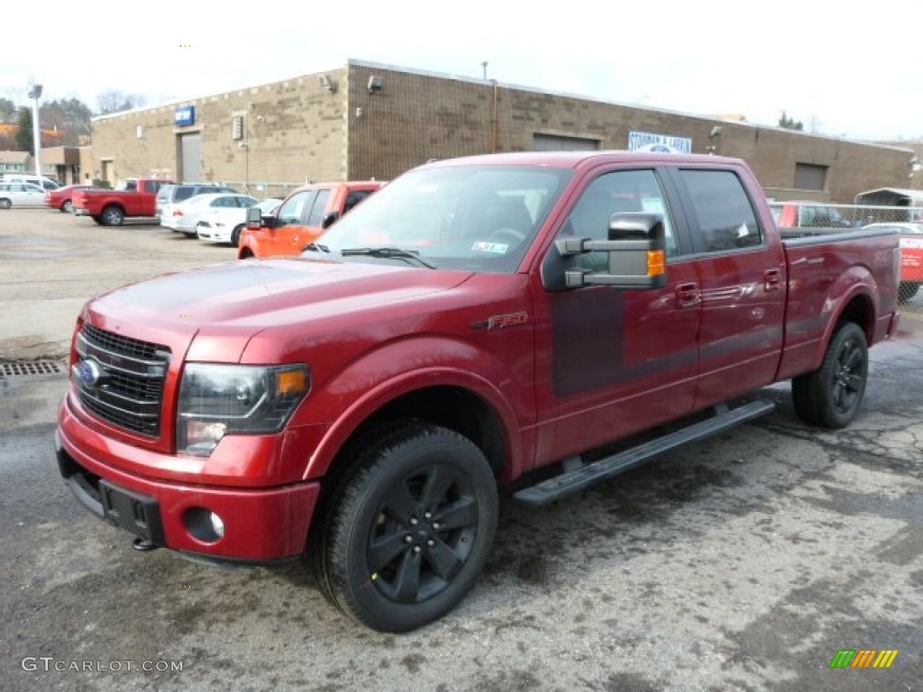 Ruby Red Metallic 2013 Ford F150 FX4 SuperCrew 4x4 Exterior Photo #76542158