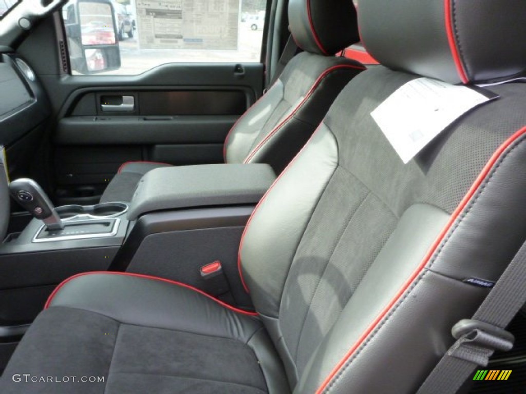 FX Sport Appearance Black/Red Interior 2013 Ford F150 FX4 SuperCrew 4x4 Photo #76542203