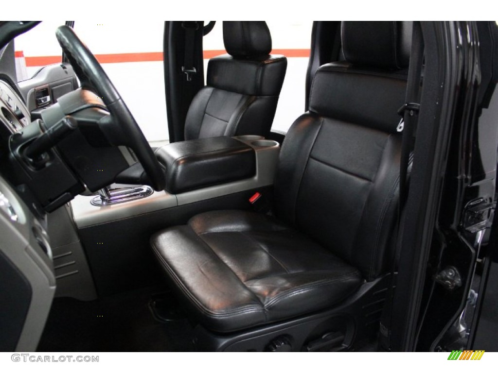 2006 F150 Lariat SuperCrew 4x4 - Black / Black photo #42