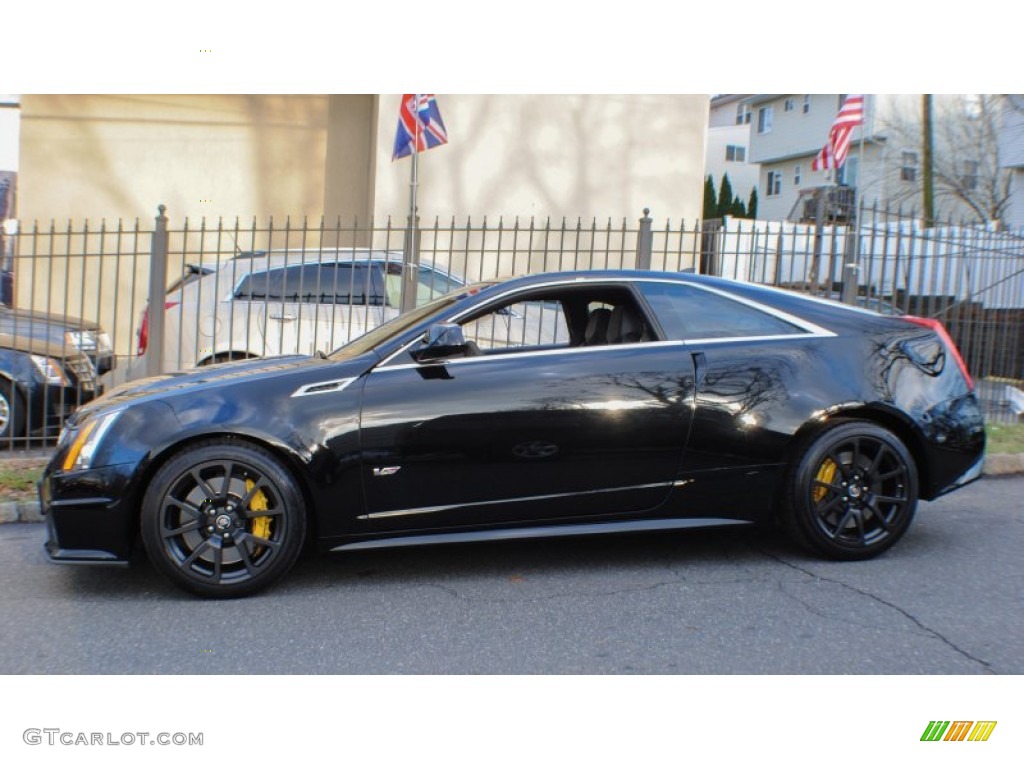 Black Diamond Tricoat 2012 Cadillac CTS -V Coupe Exterior Photo #76542287
