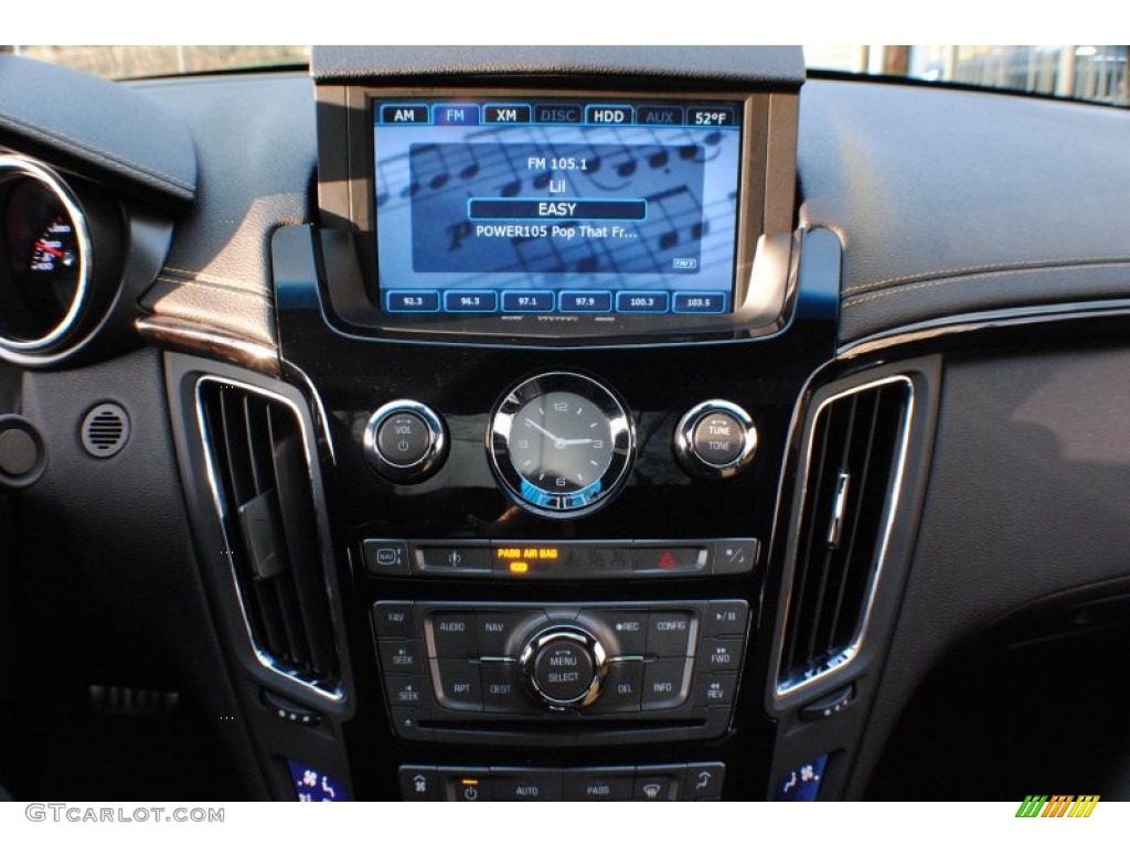 2012 CTS -V Coupe - Black Diamond Tricoat / Ebony/Saffron photo #17