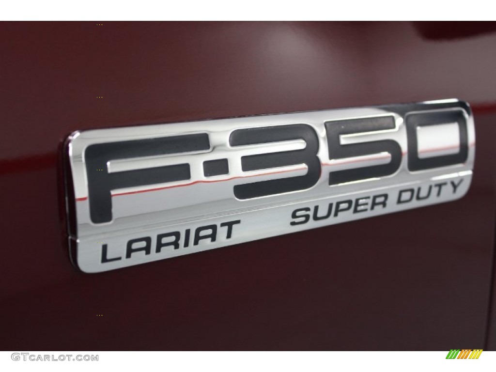 2005 F350 Super Duty Lariat SuperCab 4x4 - Dark Toreador Red Metallic / Medium Flint photo #21