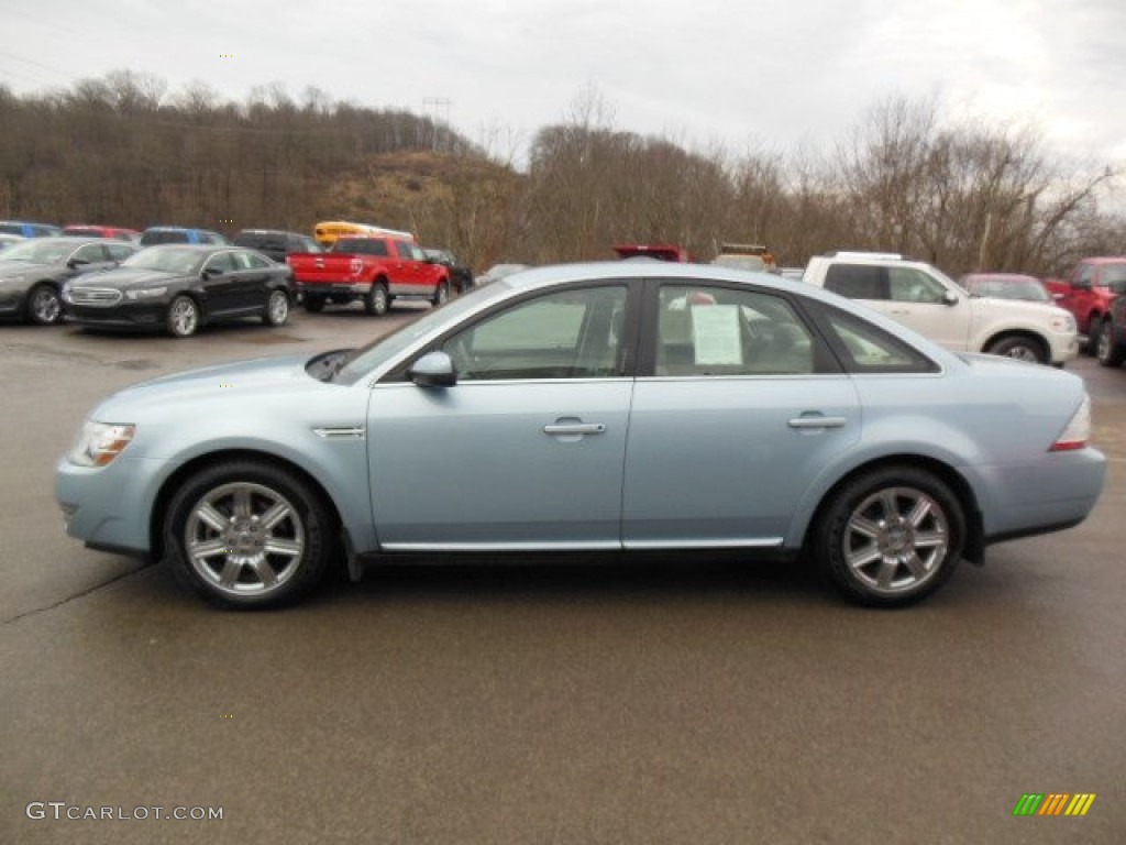 2008 Taurus SEL - Light Ice Blue Metallic / Camel photo #5