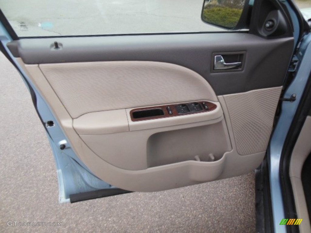 2008 Taurus SEL - Light Ice Blue Metallic / Camel photo #12