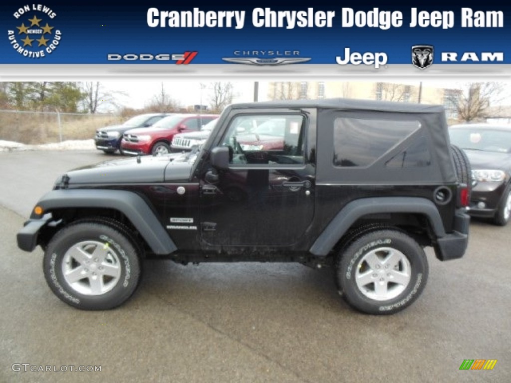 2013 Wrangler Sport S 4x4 - Black / Black photo #1