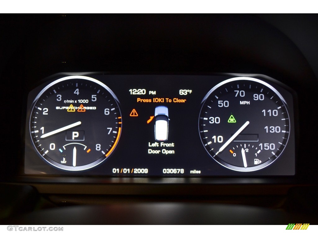 2010 Land Rover Range Rover Supercharged Gauges Photo #76545008