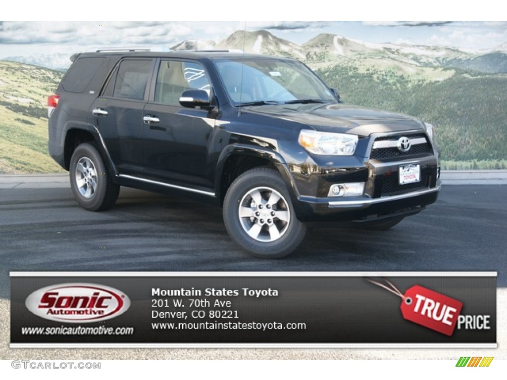 2013 4Runner SR5 4x4 - Black / Sand Beige Leather photo #1